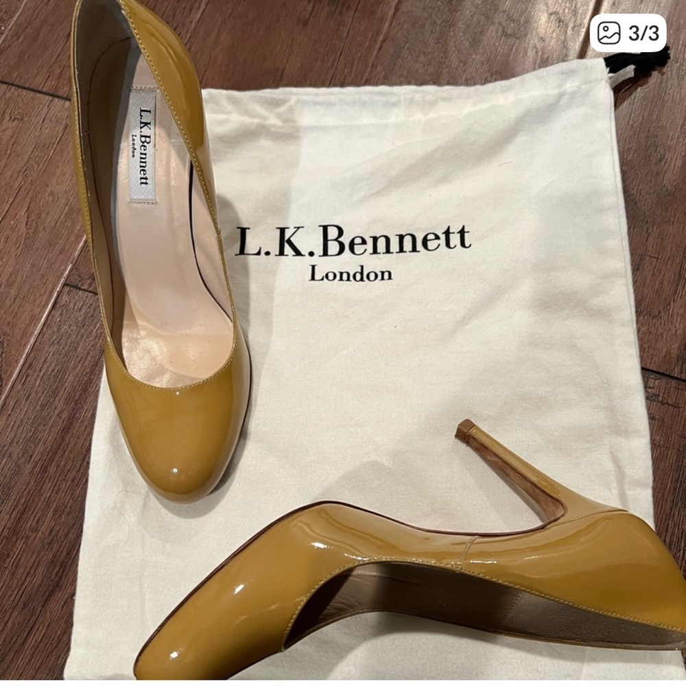 LK Bennett Mustard Yellow Heels